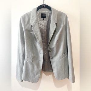 Grey suit jacket and pants from the Limited. Like new, regular fit